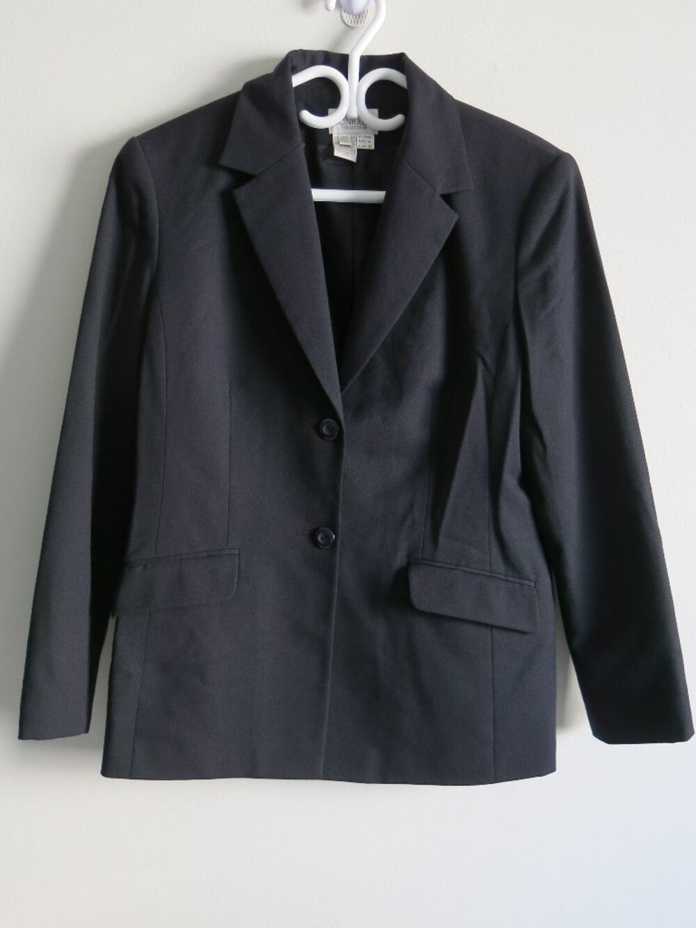 Conrad C Collection 2 Button Long Sleeve Padded Shoulder Blazer Coat Jacket 14